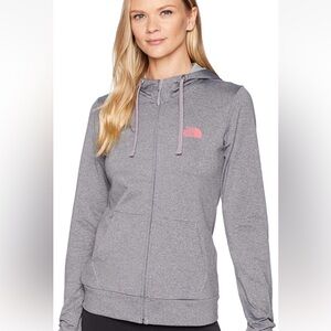 The North Face Women's Zip Hoodie with Pink Logo